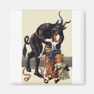 Imán nightmare christmas krampus