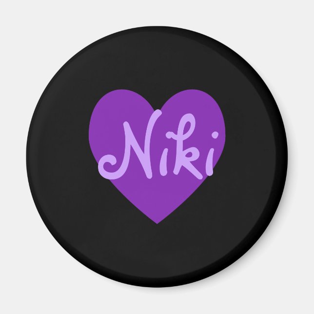 Imán Niki en morado (Frente)