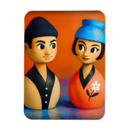 IMÁN NIKO Y HANA FOTO MAGNET.