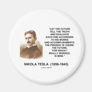 Imán Nikola Tesla dejó el futuro decir la cita de la