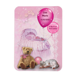 Imán Niña bebé personalizable