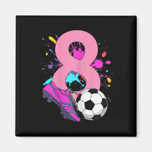 Imán Niña Futbolista Cumple 8 Años Futbol 8 Años