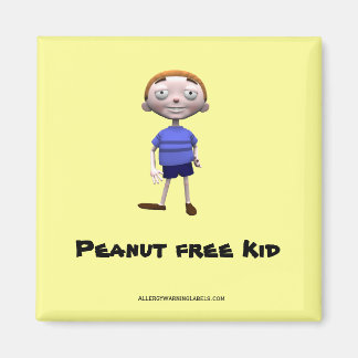 Imán Niña libre de cacahuetes