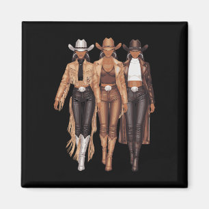 Imán Niña negra de la comunidad de Tee Occidental Rodeo