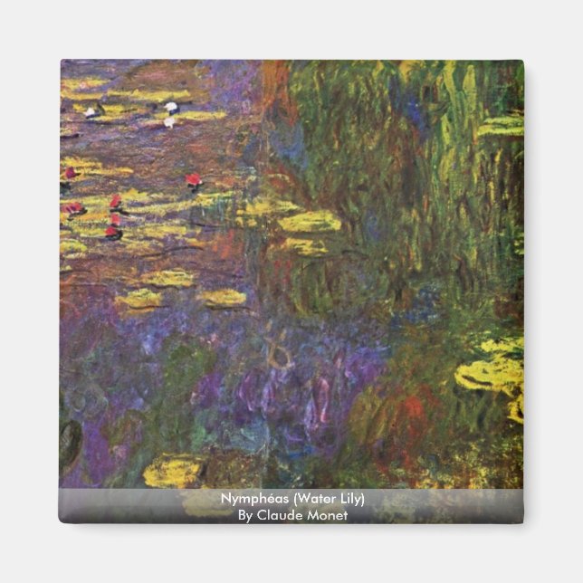 Imán Ninféas (Lirio De Agua) De Claude Monet (Frente)