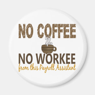 Imán Ningún café ningún ayudante de la nómina de pa