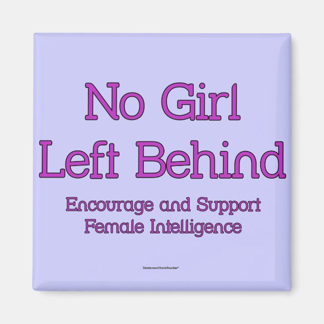 Imán Ningún Chica dejado atrás (Frente)