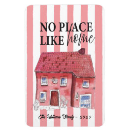 Imán Ningún lugar como el hogar - Wonky House Magnet