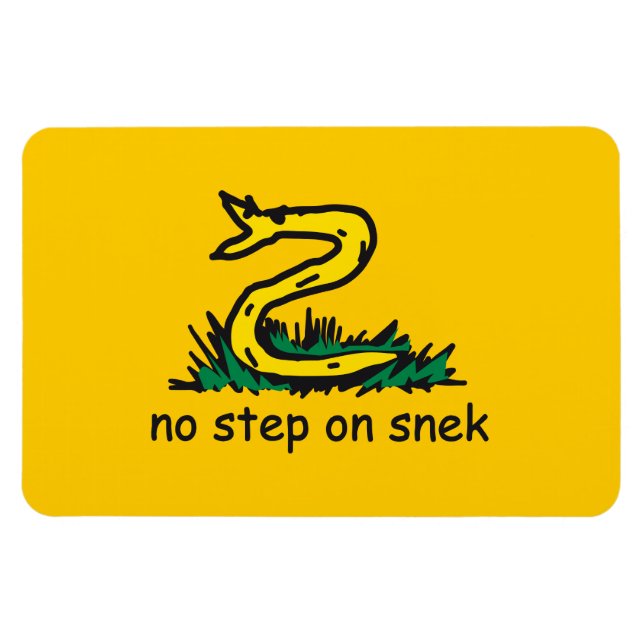 Imán Ningún paso en la parodia SnekRight de Gadsden de (Horizontal)