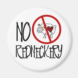 Imán ¡Ningún Redneckery! Ovejas divertidas del