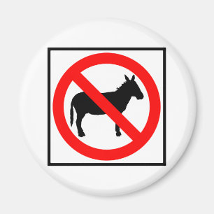 Imán Ningún Rótulo de la carretera de los burros