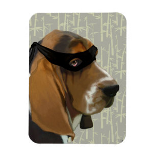 Imán Ninja Basset Hound Dog