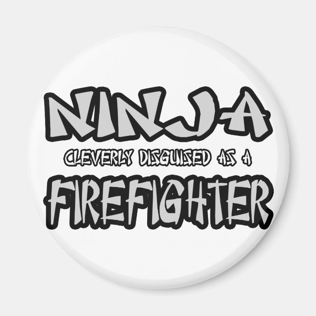 Imán Ninja... bombero (Frente)