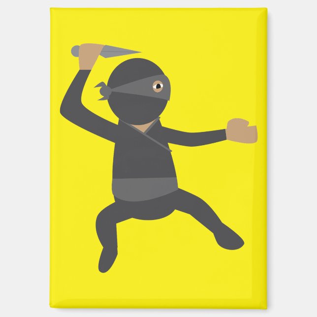 Imán Ninja Divertido (Anverso)