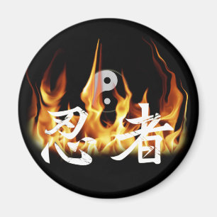 Imán Ninja en llamas