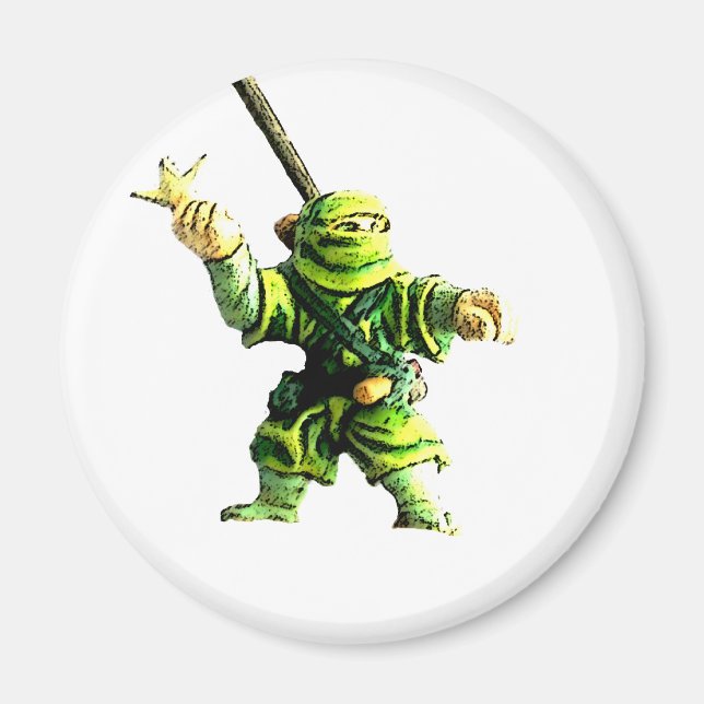 Imán Ninja en verde (Frente)