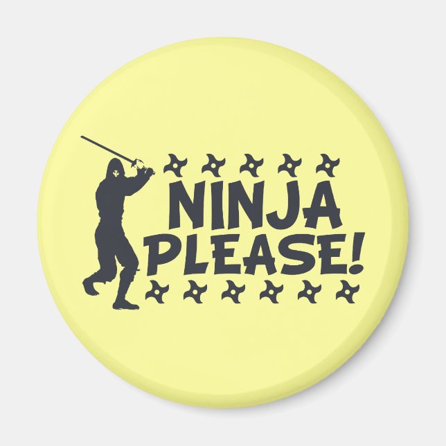 Imán Ninja Por Favor (Frente)