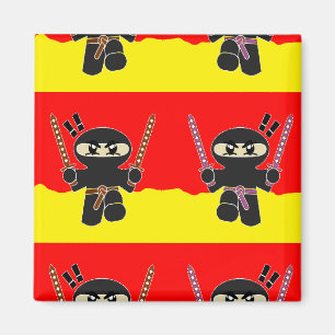 Imán ninjas enojadas