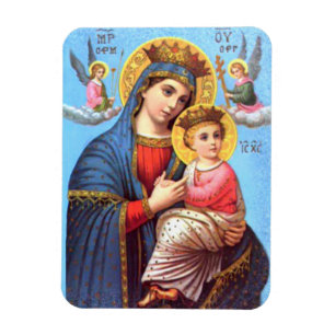 Imán Niño bendecido Jesús del Virgen María y del ni