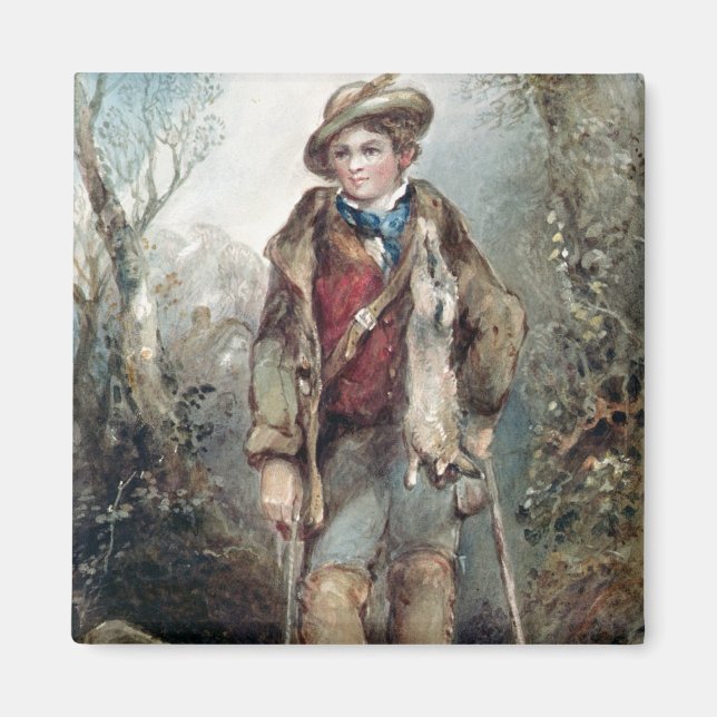 Imán Niño con conejos (Frente)