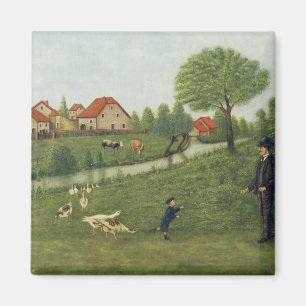 Imán Niño con los gansos