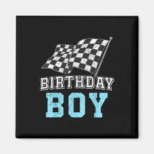 Imán Niño Cumpleaños Coche Carrera Coche Piloto Cumplea