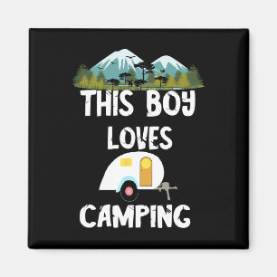 Imán Niño de Camping Campamento Campista Aventuras de C