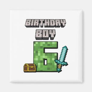 Imán Niño de cumpleaños 6 cumpleaños, tengo 6 años de e
