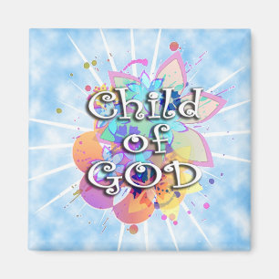 Imán Niño de dios, en colores pastel