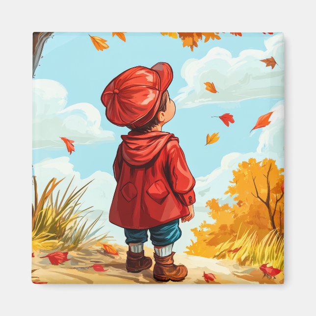 Imán Niño de otoño (Frente)