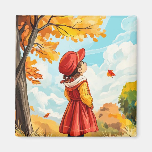 Imán Niño de otoño (Frente)