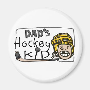 Imán Niño del hockey del papá