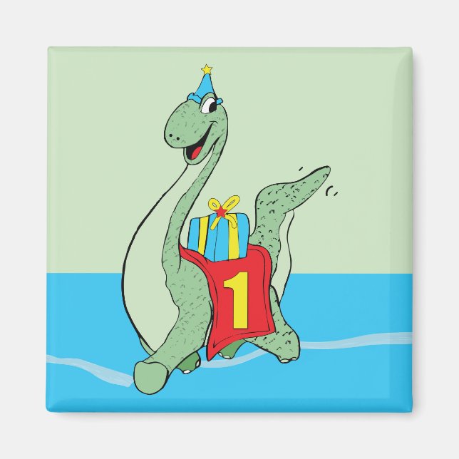 Imán Niño, Dinosaurio de cumpleaños (Frente)