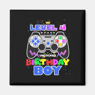 Imán Niño Nivel 4 Desbloqueado Videojuego Cumpleaños 4