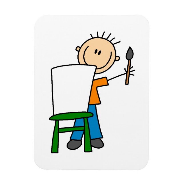 Imán Niño Pintando (Vertical)