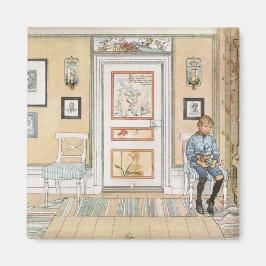 Imán Niño sentado en la esquina (por Carl Larsson)