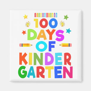 Imán Niños 100 Días De Celebración De Jardín Infantil G