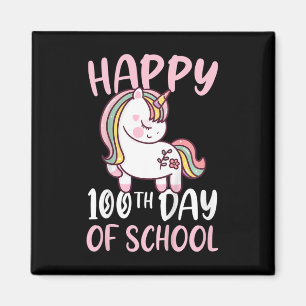 Imán Niños 100 Días De Chicas Escolares Felices 100 Día