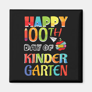 Imán Niños 100 Días De Escuela Felices 100 Días De Infa