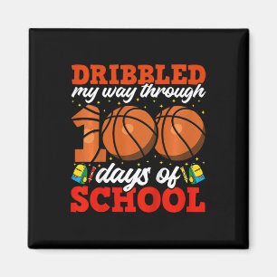 Imán Niños 100 días de escuela niños Bysketbyll 100 día