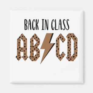 Imán Niños ABCD de vuelta en clase Niño pequeño primer 