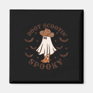 Imán Niños Boot Scootin Spooky Western Halloween Retro 