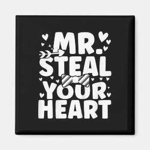 Imán Niños Camisas de San Valentín Sr. Robar su corazón