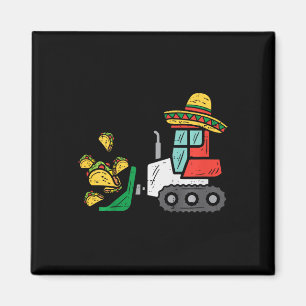 Imán Niños Cargados De Tacos Bulldozer Cinco De Mayo Ki