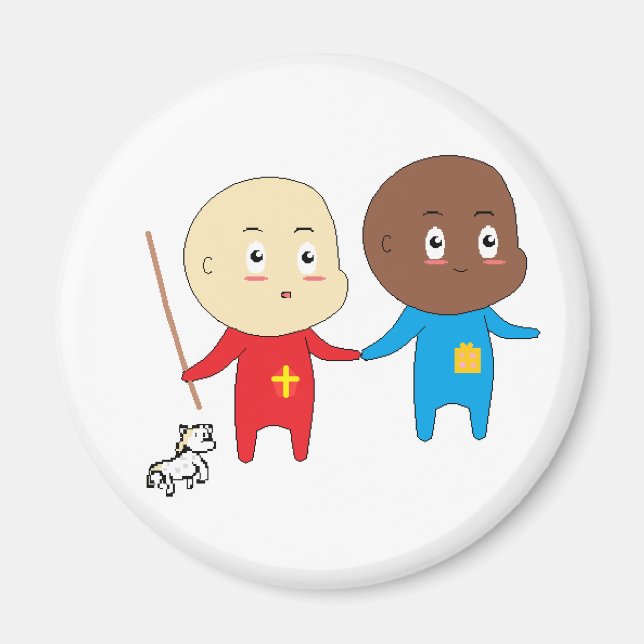 Imán Niños cautivadores Bebé de Arte San Nicolás Sinter (Frente)