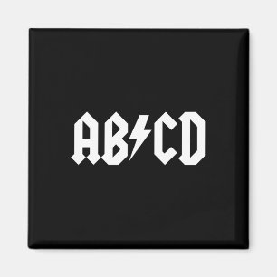 Imán Niños Chicas maestros de rock de ABCD de vuelta a 
