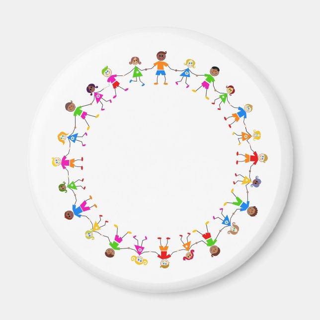 Imán Niños coloridos (Frente)