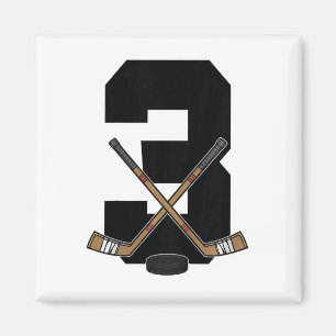 Imán Niños Cumpleaños 3º Hockey sobre Hielo Niños Niños