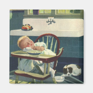 Imán Niños de cosecha, Cocina en silla alta para el sue
