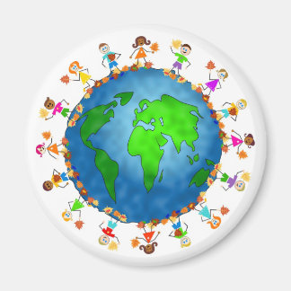 Imán Niños de la Caída Mundial